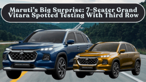 Maruti’s Big Surprise: 7-Seater Grand Vitara Spotted Testing With Third Row for India