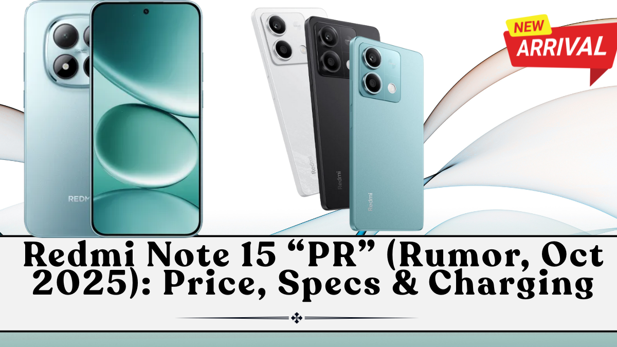Redmi Note 15 “PR” (Rumor, Oct 2025): Expected Price, Specs & Charging