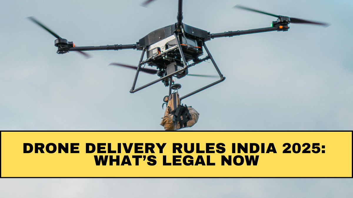 Drone Delivery Rules India 2025: What’s Legal Now