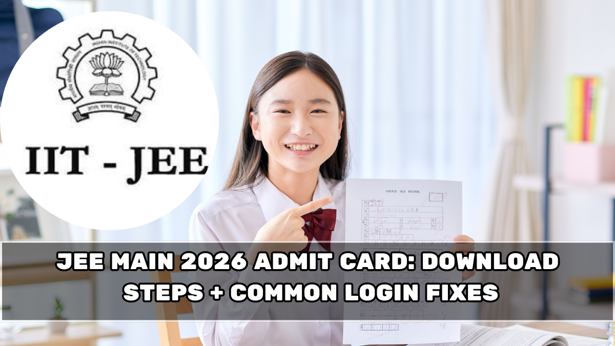JEE Main 2026 Admit Card: Download Steps + Common Login Fixes
