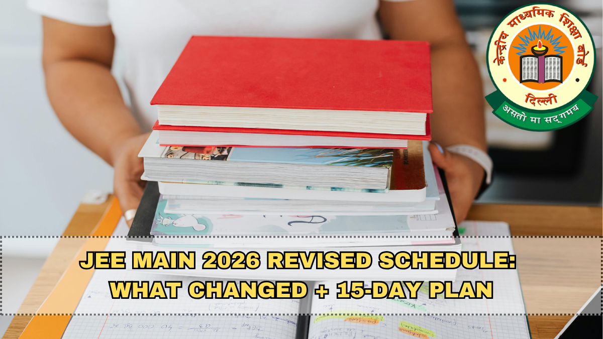 JEE Main 2026 Revised Schedule: What Changed + 15-Day Plan