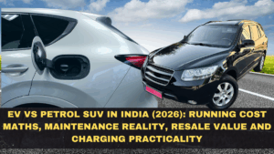 EV vs Petrol SUV in India (2026): Running Cost Maths, Maintenance Reality, Resale Value and Charging Practicality