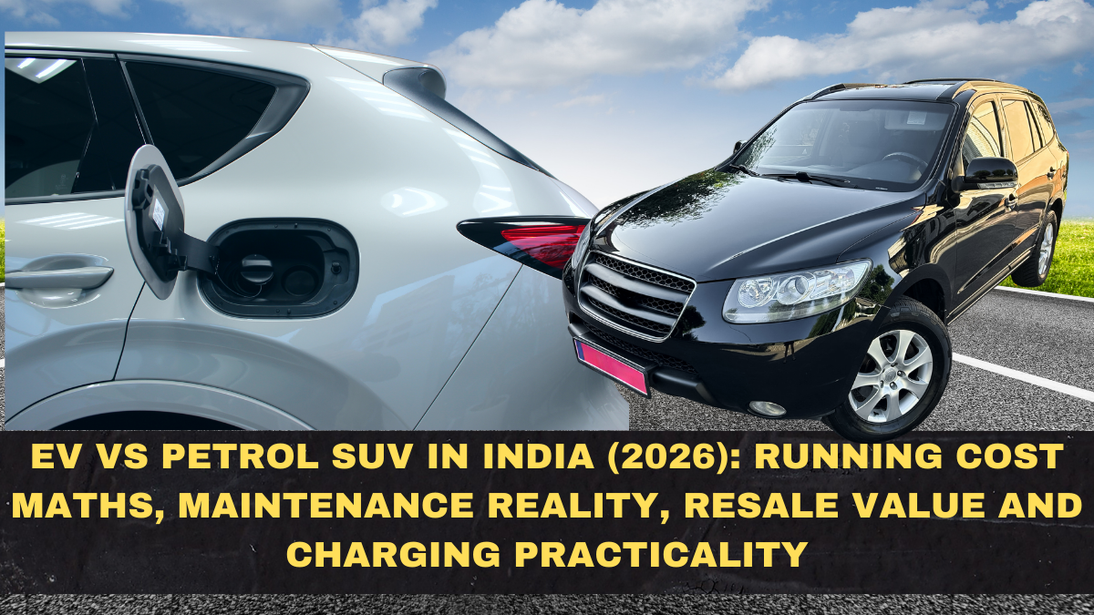 EV vs Petrol SUV in India (2026): Running Cost Maths, Maintenance Reality, Resale Value and Charging Practicality