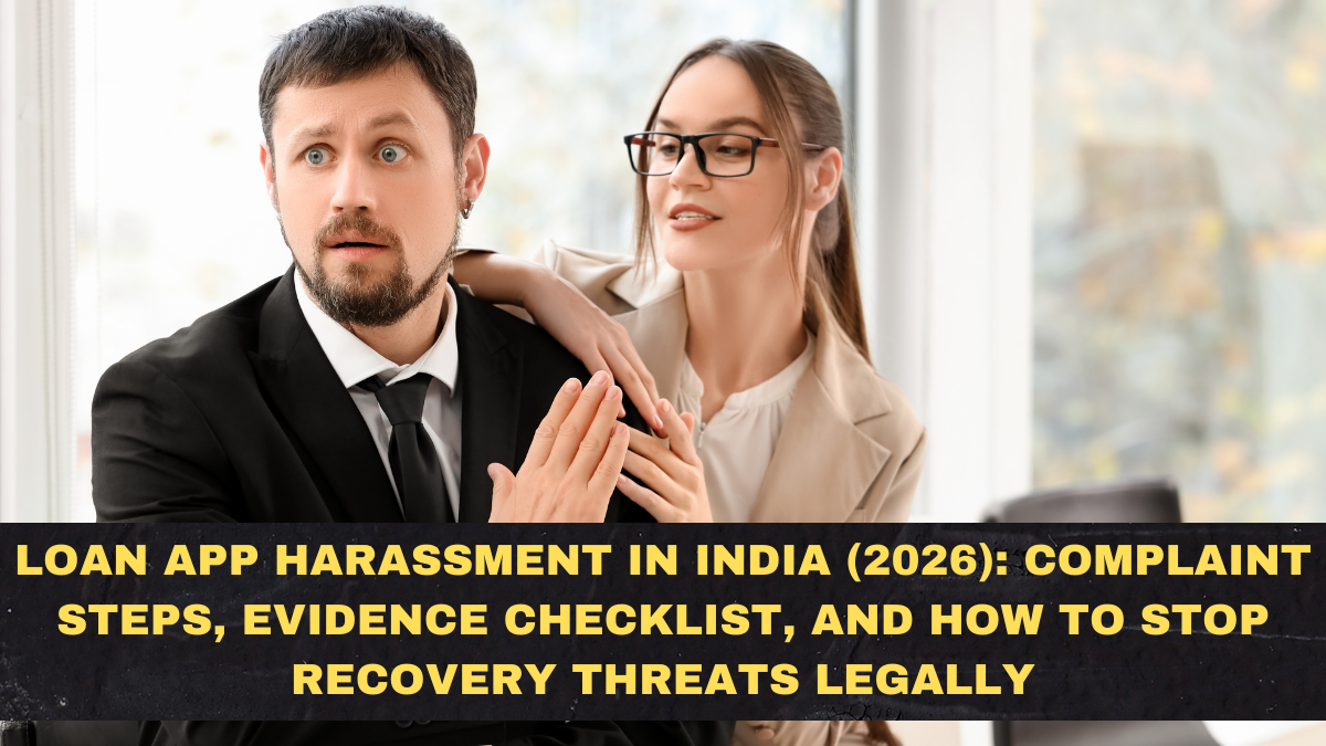 Loan App Harassment in India (2026): Complaint Steps, Evidence Checklist, and How to Stop Recovery Threats Legally