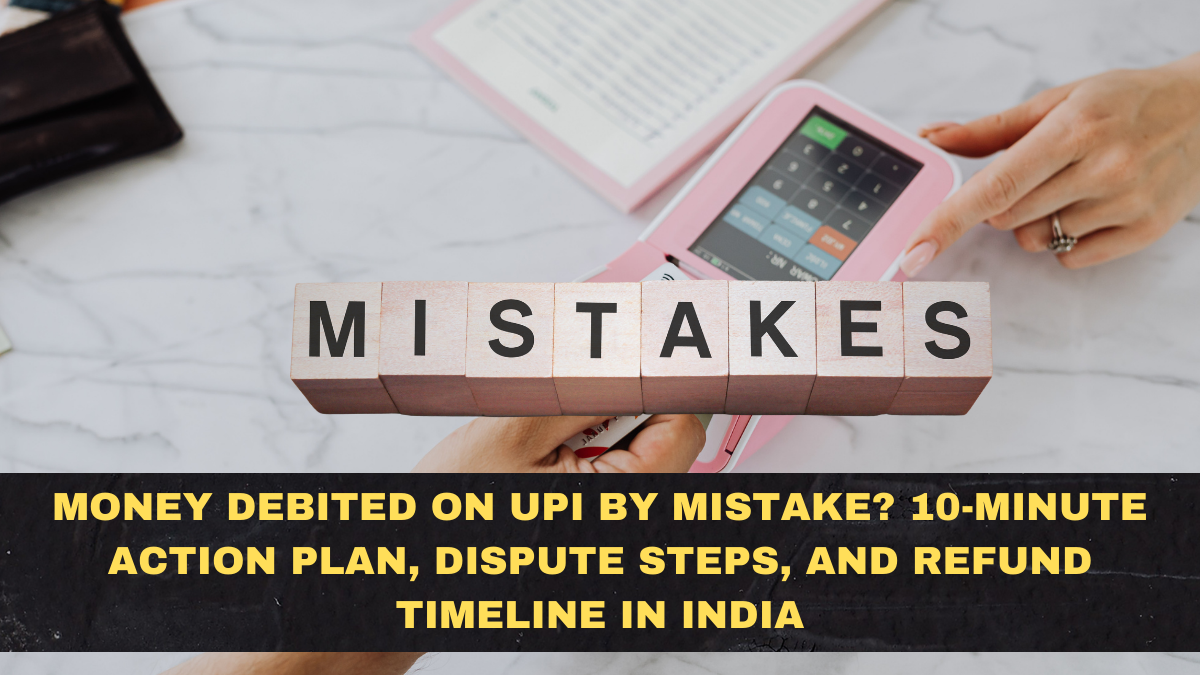 Money Debited on UPI by Mistake? 10-Minute Action Plan, Dispute Steps, and Refund Timeline in India