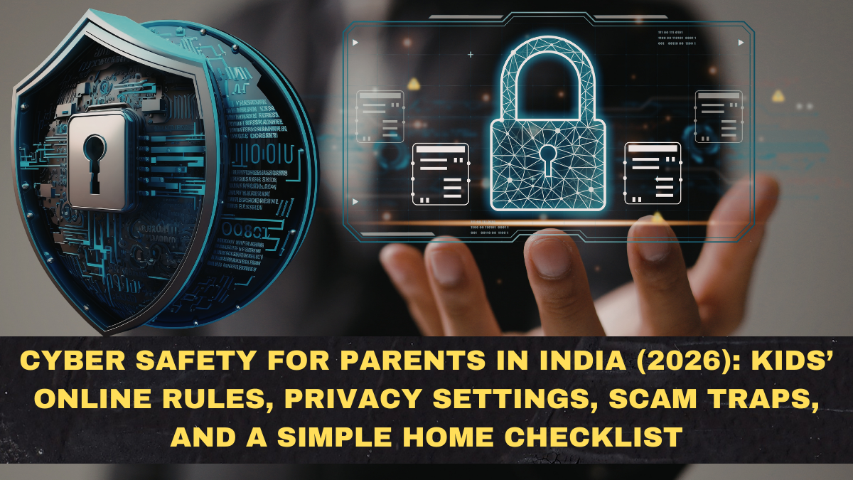 Cyber Safety for Parents in India (2026): Kids’ Online Rules, Privacy Settings, Scam Traps, and a Simple Home Checklist