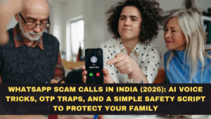 WhatsApp Scam Calls in India (2026): AI Voice Tricks, OTP Traps, and a Simple Safety Script to Protect Your Family