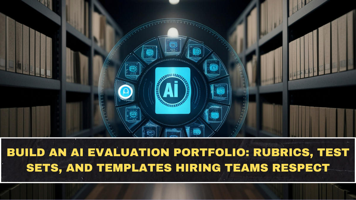 Build an AI Evaluation Portfolio: Rubrics, Test Sets, and Templates Hiring Teams Respect
