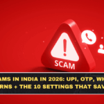 New Scams in India in 2026: UPI, OTP, WhatsApp Patterns + The 10 Settings That Save You
