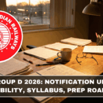 RRB Group D 2026: Notification Update, Eligibility, Syllabus, Prep Roadmap (March 2026 Update)