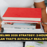 UPSC Prelims 2026 Strategy (Working Professionals): 2-Hour Daily Plan That’s Actually Realistic
