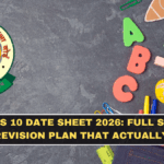 CBSE Class 10 Date Sheet 2026: Full Schedule + 30-Day Revision Plan That Actually Works