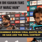 Mohammad Rizwan Viral Quote: What He Said and the Real Context