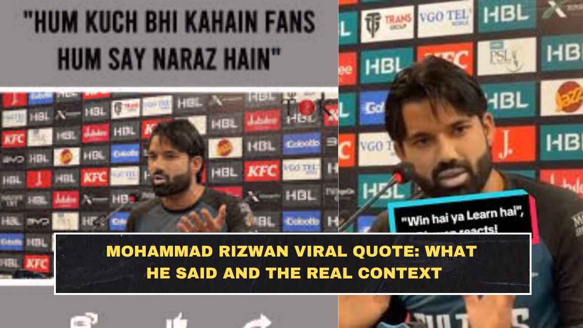 Mohammad Rizwan Viral Quote: What He Said and the Real Context